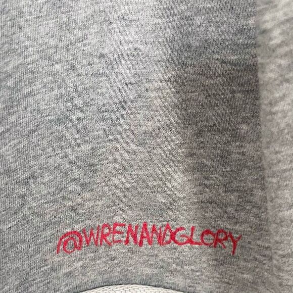 Wren + Glory NYC Hand Painted Be Thankful Oversized Hoodie - Picture 8 of 8